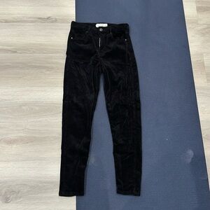 Topshop black corduroy Jamie jeans